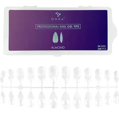 DNKa' Professional Nail Gel Tips Almond, 240pcs