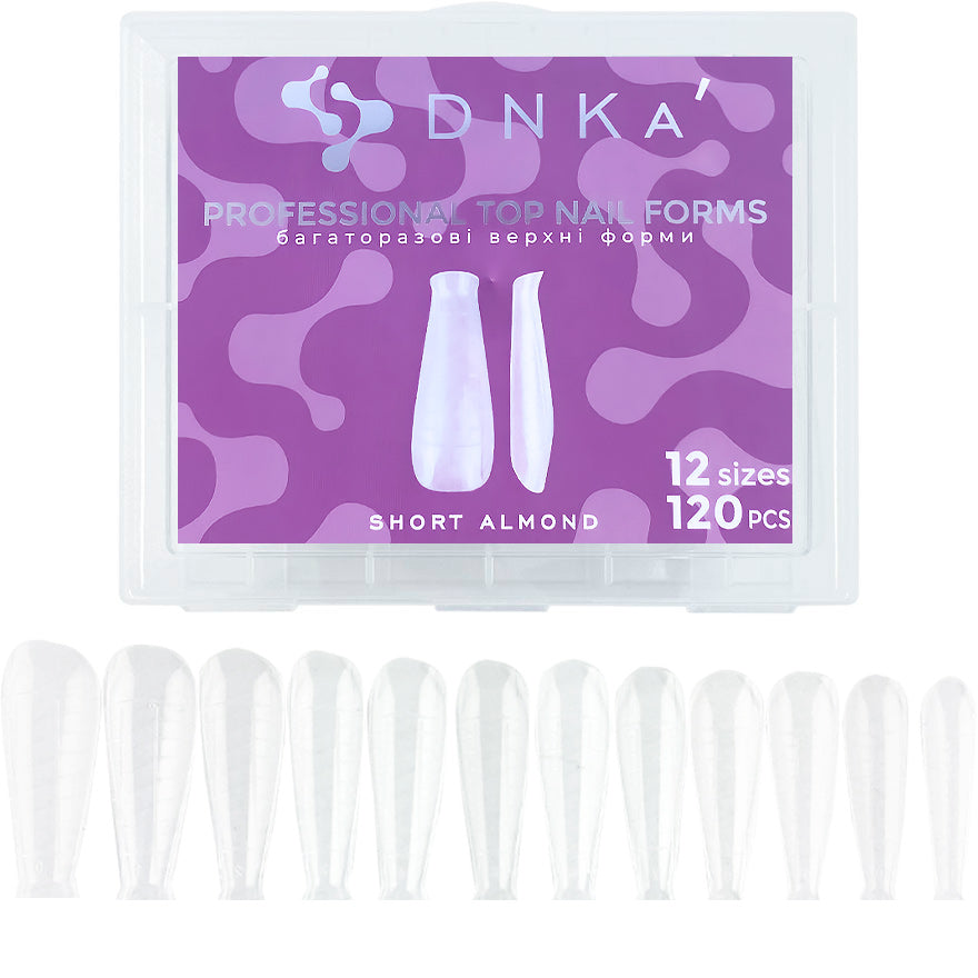 DNKa' Top Nail Forms Short Almond,120pcs