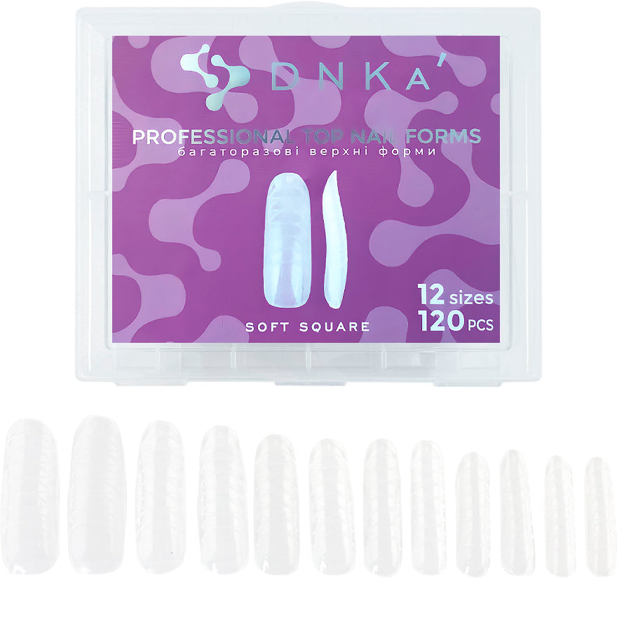 DNKa' Top Nail Forms Soft Square,120pcs