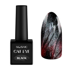 Black cat eye gel polish