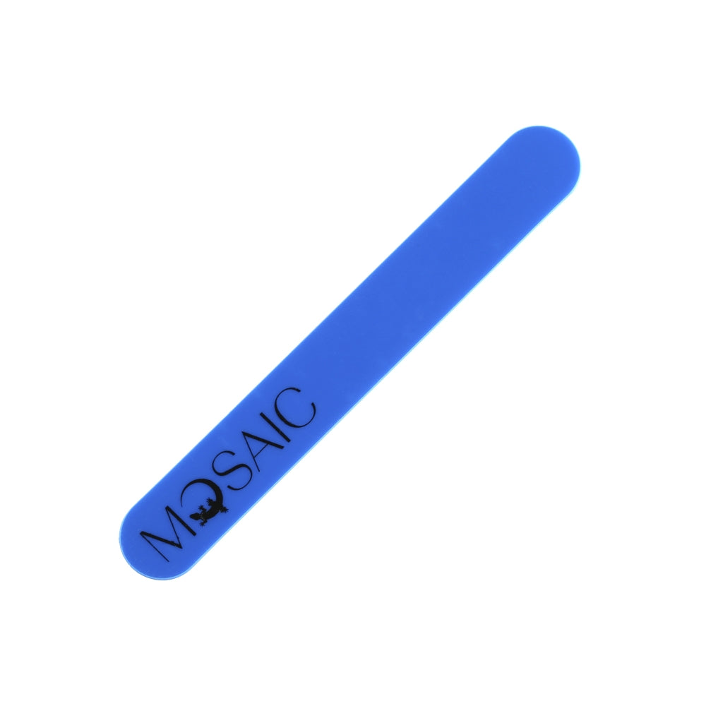 Buffing file handle. Blue