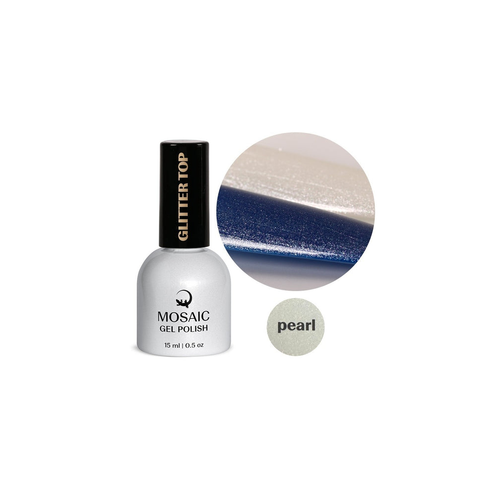 Mosaic Glitter Top Gel Spark (Pearl) 15 ml
