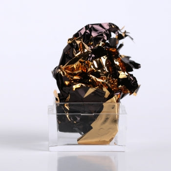 Black/ gold foil leaf