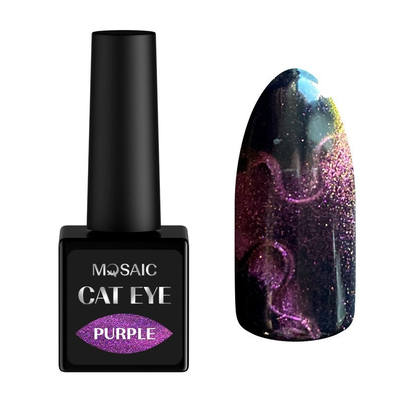 Purple cat eye gel polish