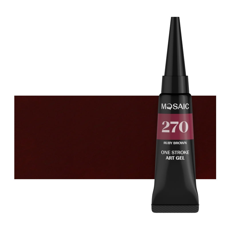One Stroke Art Gel Ruby brown 5ml