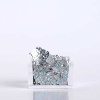 Silver holo foil leaf