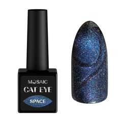 Space cat eye gel polish
