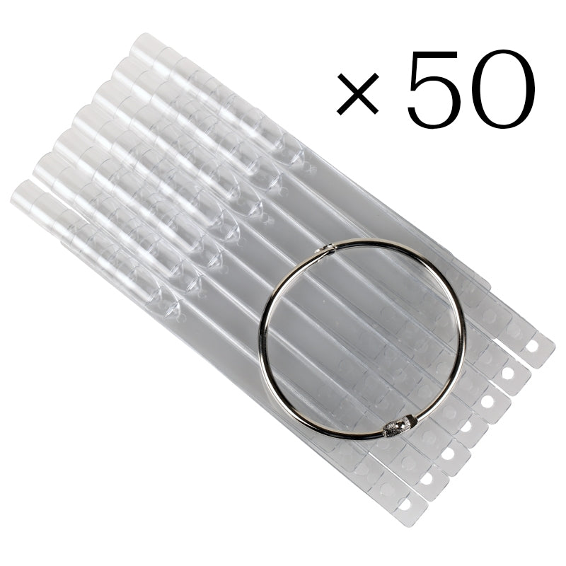 Tip sticks clear. 50 pcs